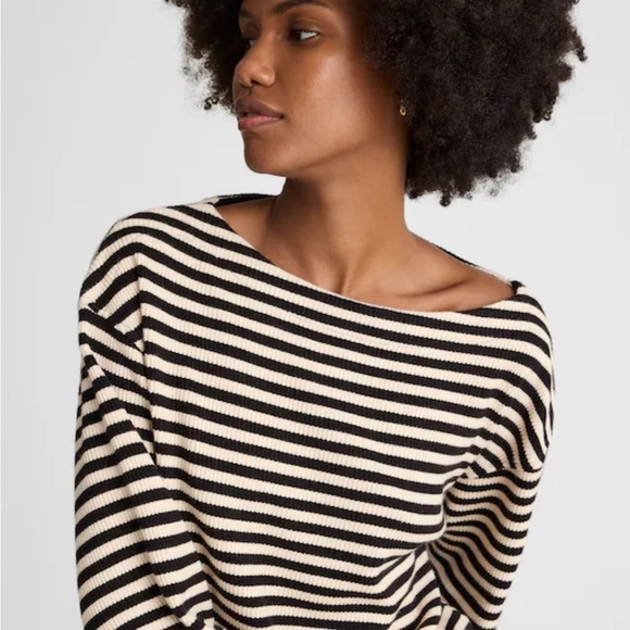 Madewell Boatneck Drop-Shoulder Top - Picture 3 of 6